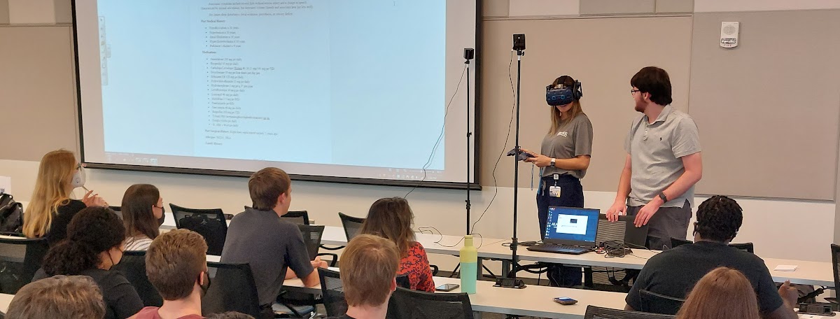 ARVR Lab students exploring research prototypes
