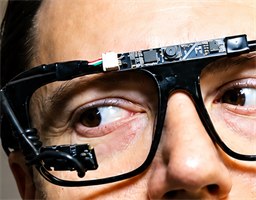 Eye tracking cameras mounted to glasses